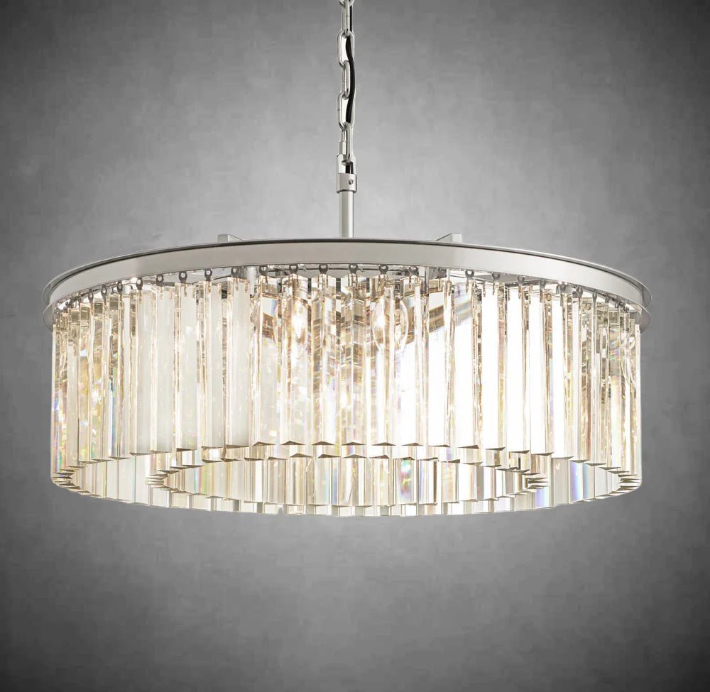 Falria 1 - Tier Crystal Round Chandelier - Camilalamps - VSL-1CUST2024-1249