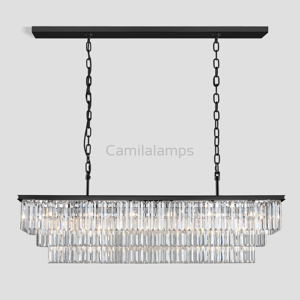 Falria 3 - Tier Crystal Rectangular Chandelier - Camilalamps - Ca-1LI2024-1C5708