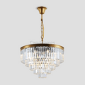 Falria Multi - Tier Clear/Smoke Crystal Round Chandelier - Camilalamps - Ca-1LI2024-1C5693
