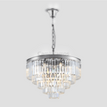 Falria Multi - Tier Clear/Smoke Crystal Round Chandelier - Camilalamps - CA - LI2024 - C5689