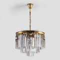 Falria Multi - Tier Clear/Smoke Crystal Round Chandelier - Camilalamps - Ca-1LI2024-1C5681