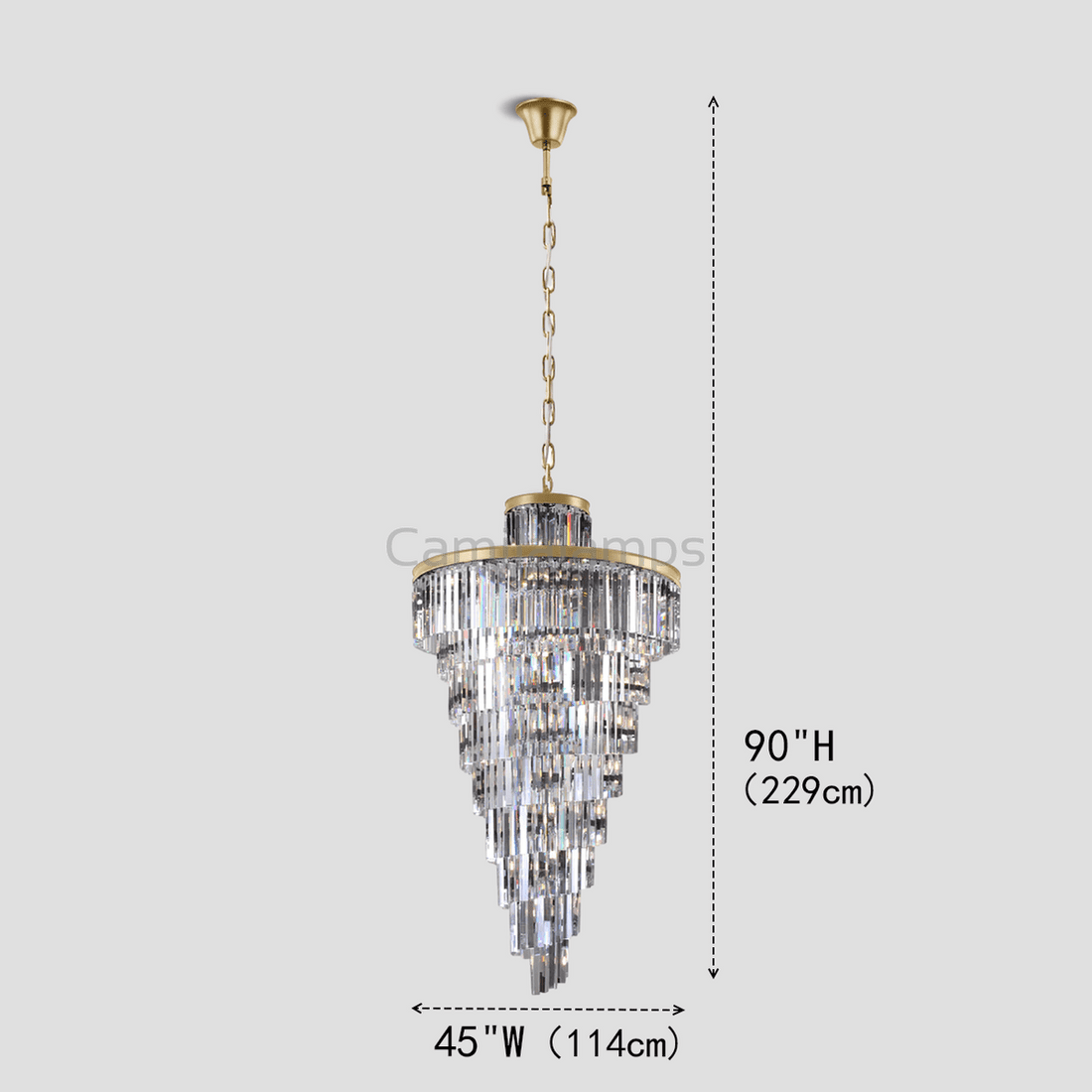Falria Multi - Tiered/ Layered Crystal Rod Chandelier - Camilalamps - CA - LI2024 - C5631