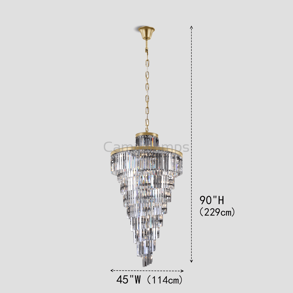Falria Multi - Tiered/ Layered Crystal Rod Chandelier - Camilalamps - Ca-1LI2024-1C5631