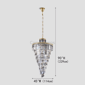 Falria Multi - Tiered/ Layered Crystal Rod Chandelier - Camilalamps - Ca-1LI2024-1C5631
