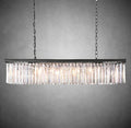 Falria Single - Tier Rectangular Crystal Rod Chandelier - Camilalamps - Ca-1LI2024-1C5629
