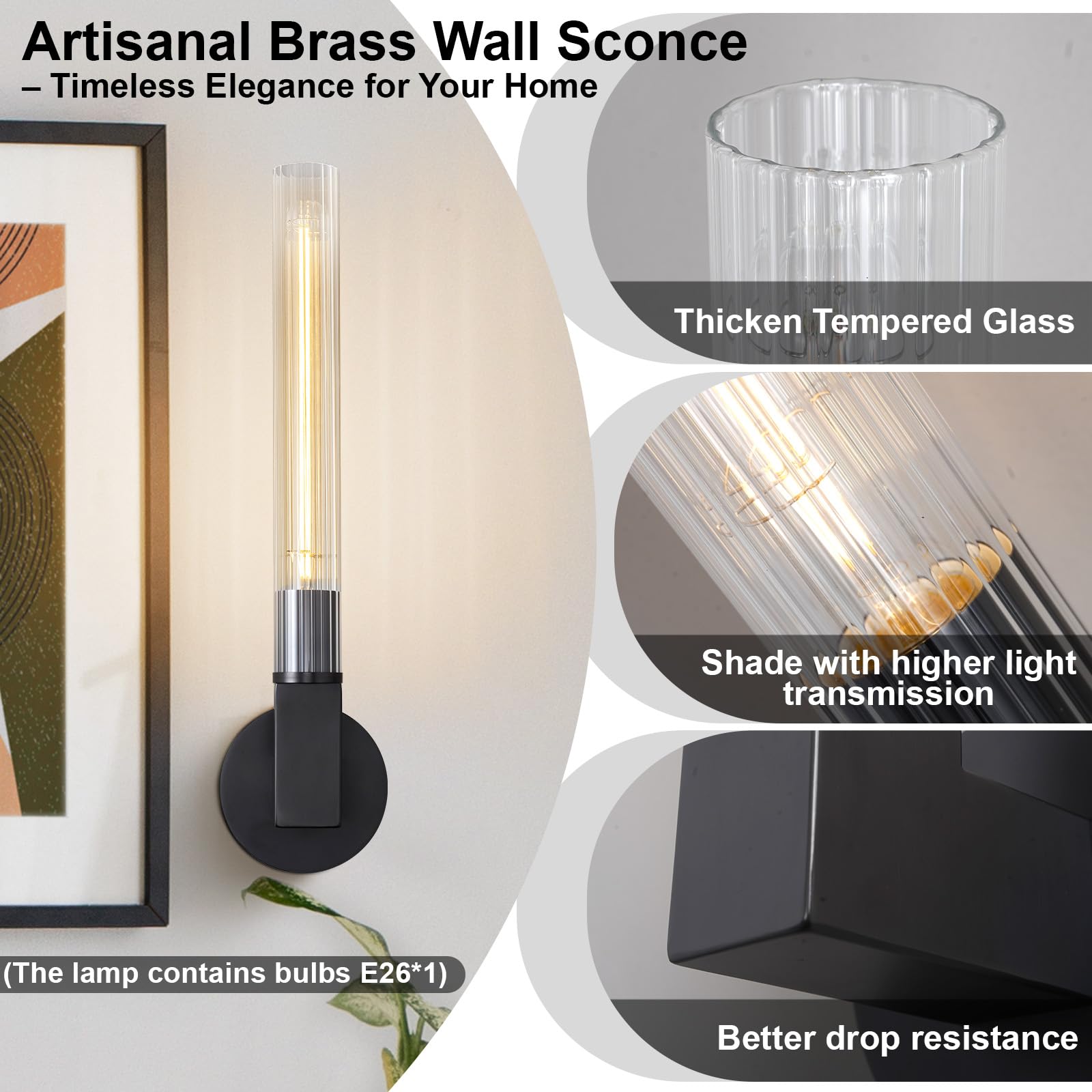 Farmhouse Chandelier with Glass Tube, Gold 12 - Lights Modern Chandeliers Over Table 54''Rectangular Luxurious Large Ceiling Pendant Lighting Fixture for Dining Living Room, Foyer - Camilalamps - B0CR4798R4