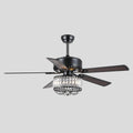 Farmhouse Crystal Ceiling Fan Light - Camilalamps - CA - 8221 - 52CB - SJD