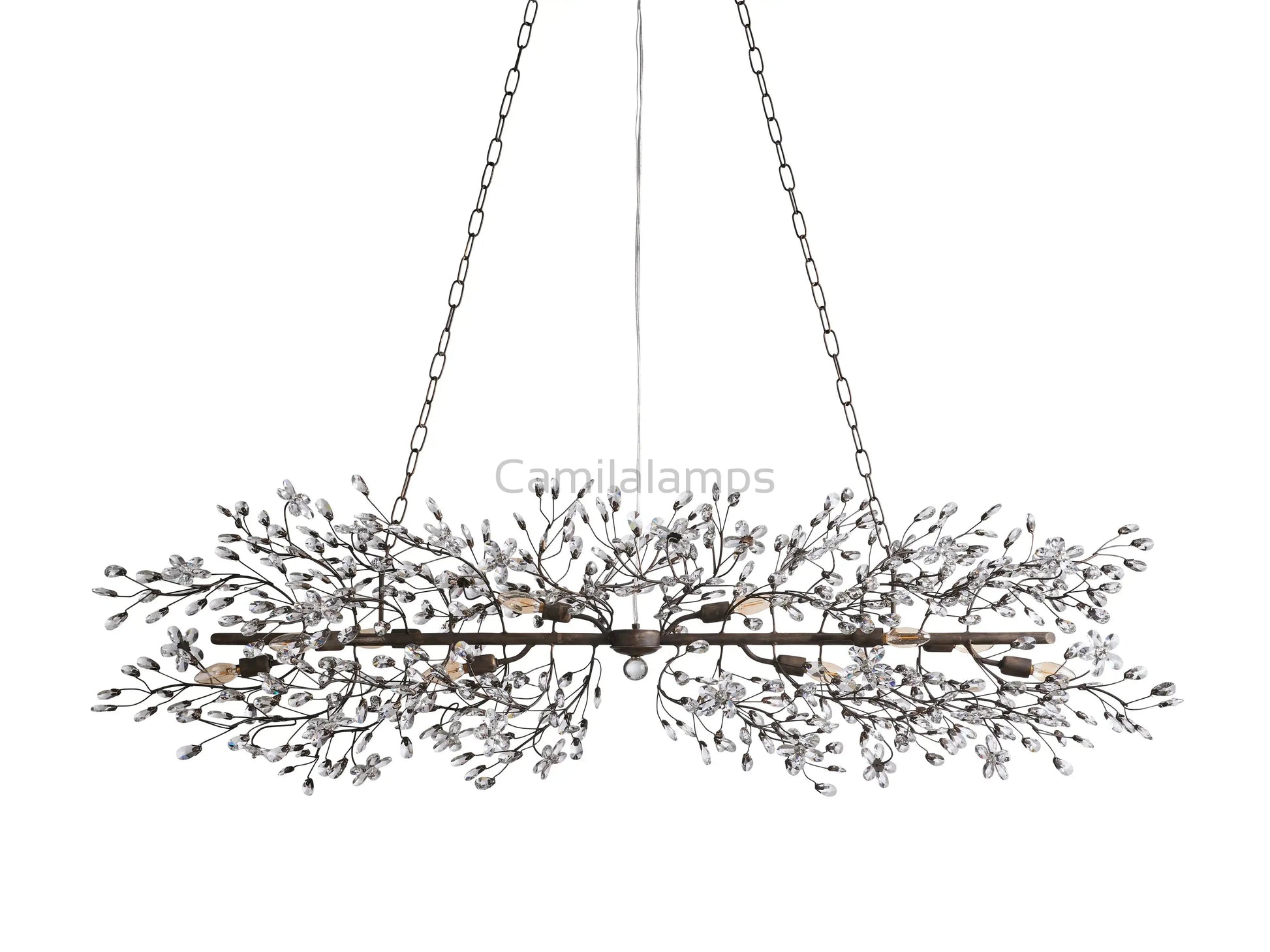 Fiore Linear Chandelier 43"51"68" - Camilalamps - Ca-1FIORE-1107