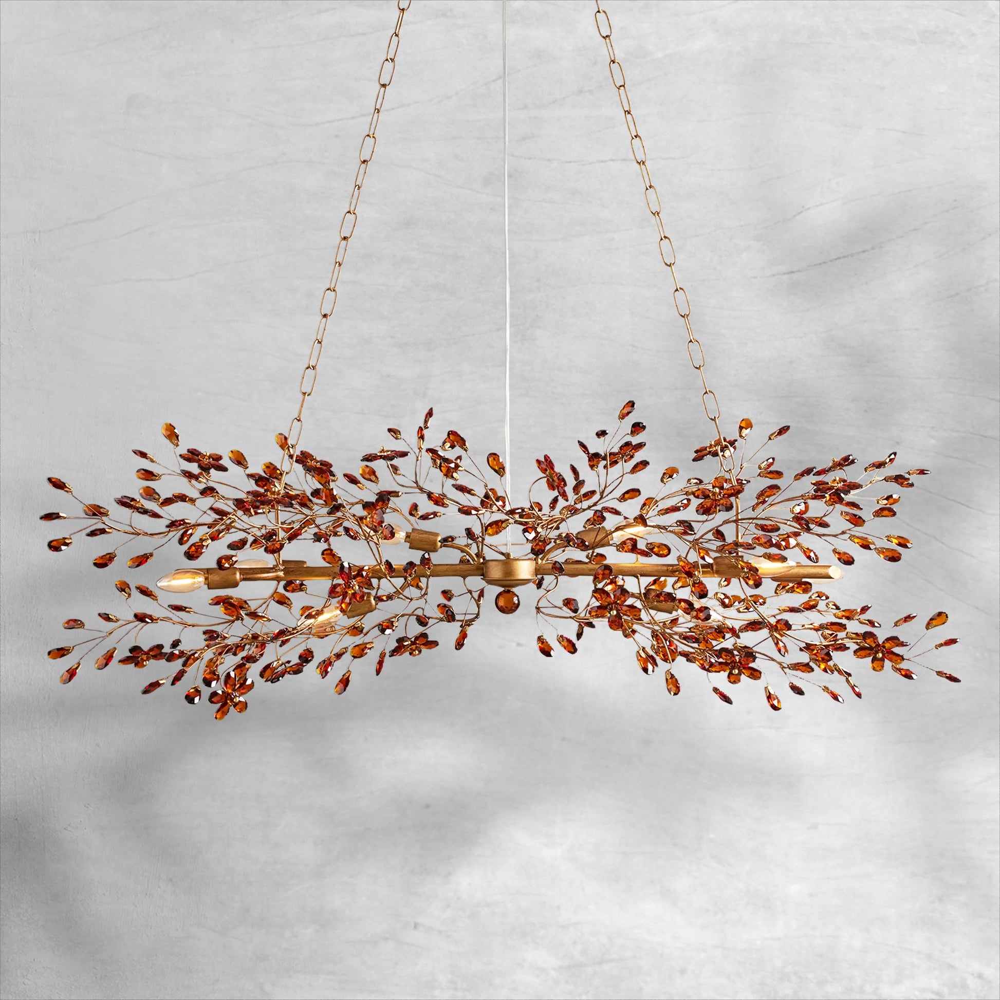 Fiore Linear Chandelier 43"51"68" - Camilalamps - Ca-1FIORE-1106