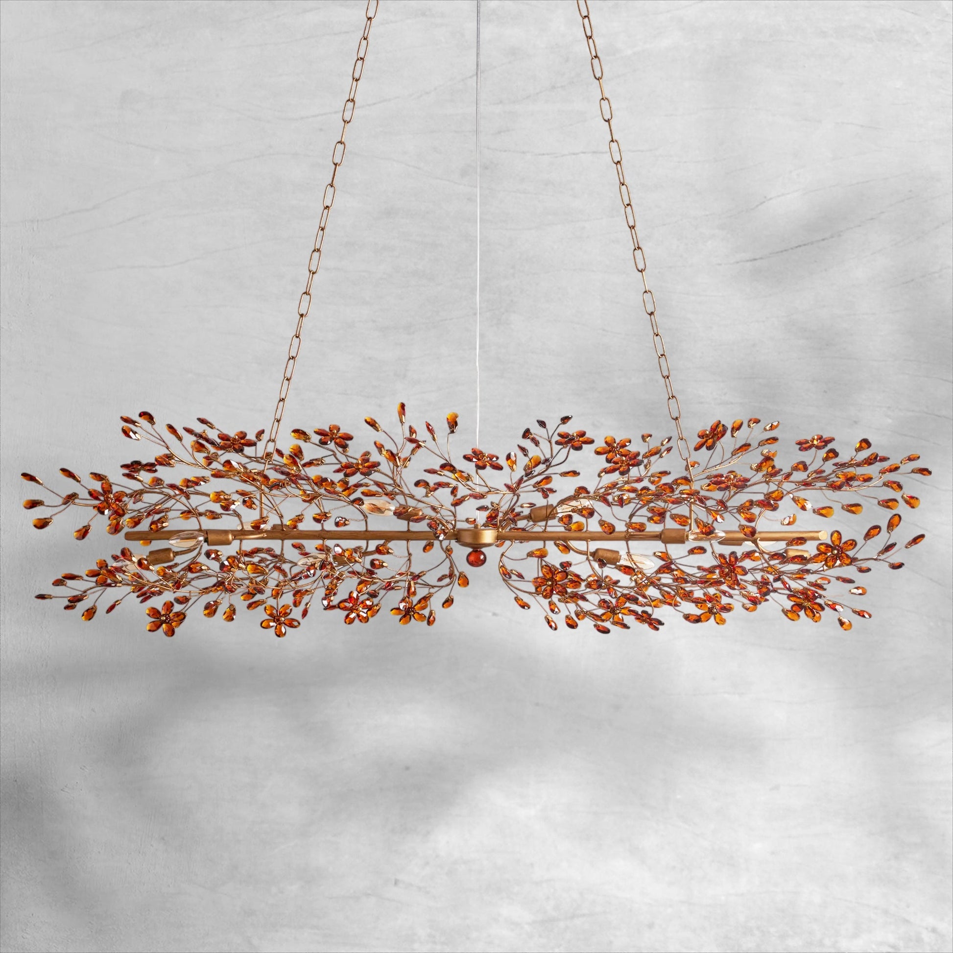 Fiore Linear Chandelier 43"51"68" - Camilalamps - Ca-1636H647