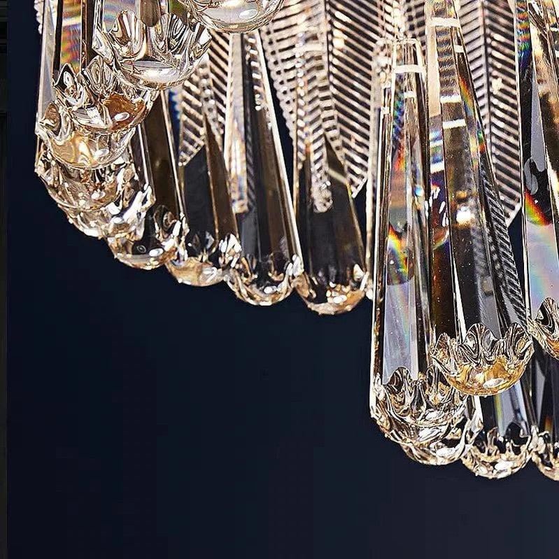Flake Modern Three - tiered Raindrop Crystal Chandelier - Camilalamps - ILM0333