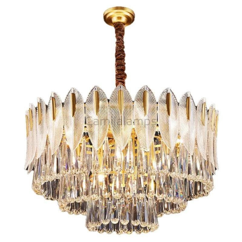 Flake Modern Three - tiered Raindrop Crystal Chandelier - Camilalamps - ILM0331