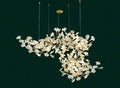 Fleur - de - lis Ceramic cluster Chandelier 29.3”D - Camilalamps - Ca-1a-1720