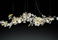 Fleur - de - lis Ceramic cluster Chandelier 29.3”D - Camilalamps - CA - A - 719