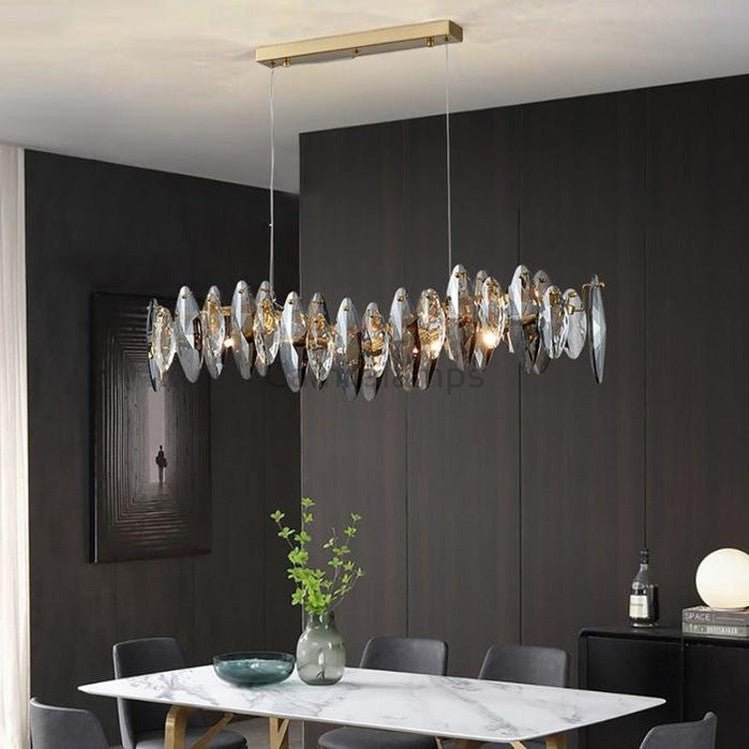 Flor Crystal Linear Chandelier - Camilalamps - CA - A - 379