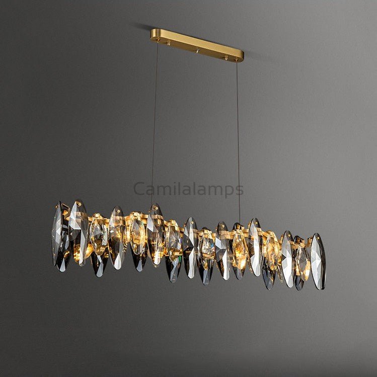 Flor Crystal Linear Chandelier - Camilalamps - CA - A - 379