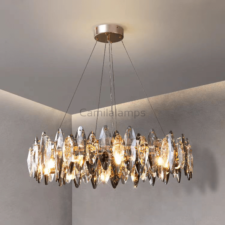 Flor Crystal Round Chandelier - Camilalamps - Ca-1a-1376