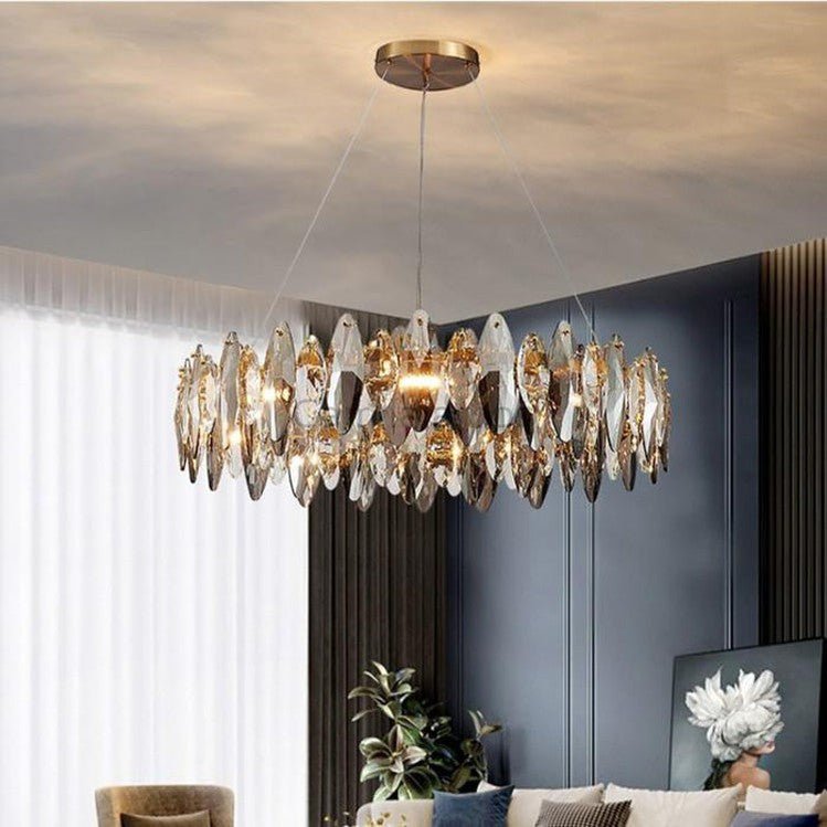 Flor Crystal Round Chandelier - Camilalamps - CA - A - 376