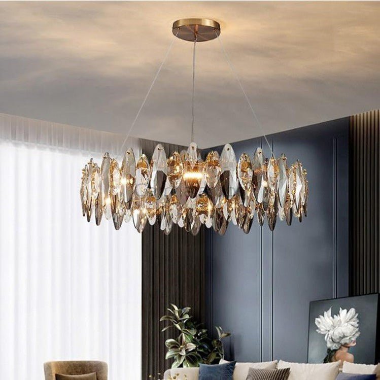 Flor Crystal Round Chandelier - Camilalamps - Ca-1a-1376