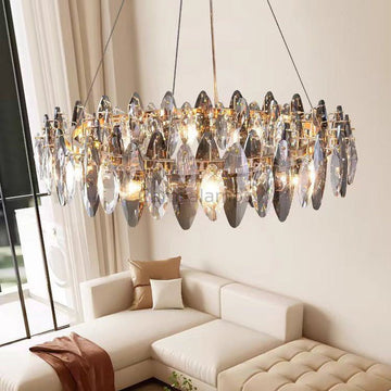 Flor Crystal Round Chandelier - Camilalamps - CA - A - 376