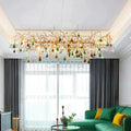 Florian Colorful Crystal Linear Branch Chandelier - Camilalamps - CAM - FO2023 - W42