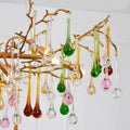 Florian Colorful Crystal Linear Branch Chandelier - Camilalamps - CAM - FO2023 - W42