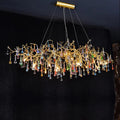 Florian Colorful Crystal Long Branch Chandelier - Camilalamps - CAM - Fl - W01