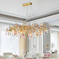 Florian Colorful Crystal Long Branch Chandelier - Camilalamps - CAM - Fl - W02