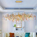 Florian Colorful Crystal Long Branch Chandelier - Camilalamps - CAM - Fl - W03