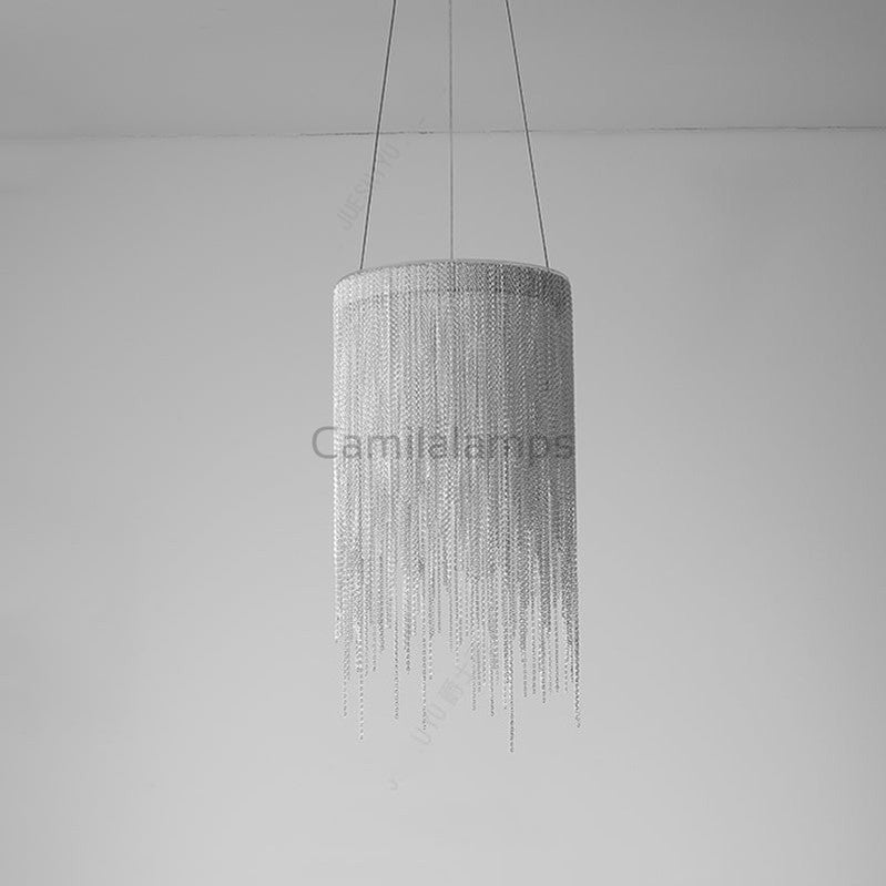 Flynn Aluminum Chain Tassel Pendant Light - Camilalamps - CA - A - 005