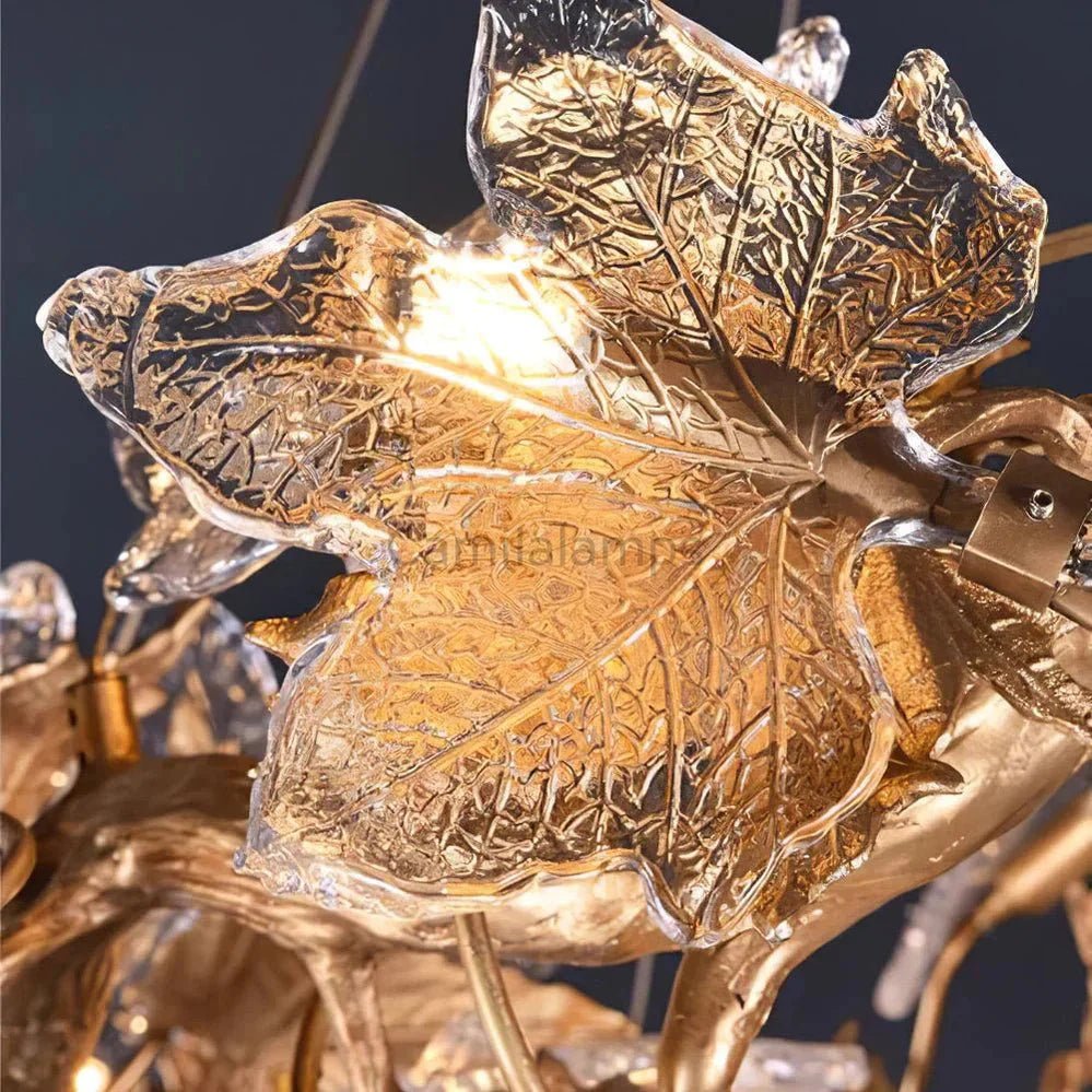 Folio Branch Brass Chandelier - Camilalamps - Ca-1BU2024-1C1922