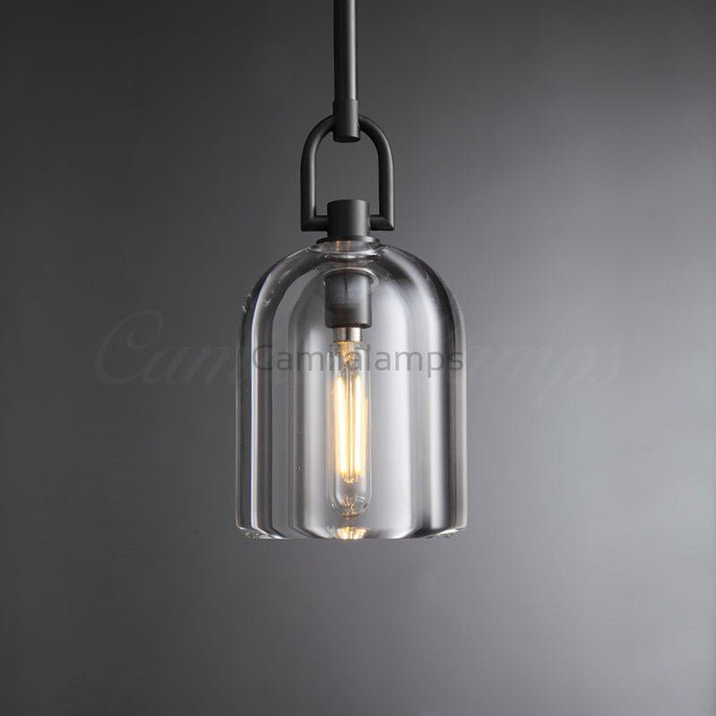 Fulcram Modern Cloche Crystal Pendant Light - Camilalamps - CAM1455