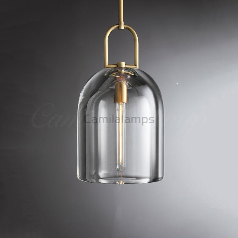 Fulcram Modern Cloche Crystal Pendant Light - Camilalamps - CAM1455