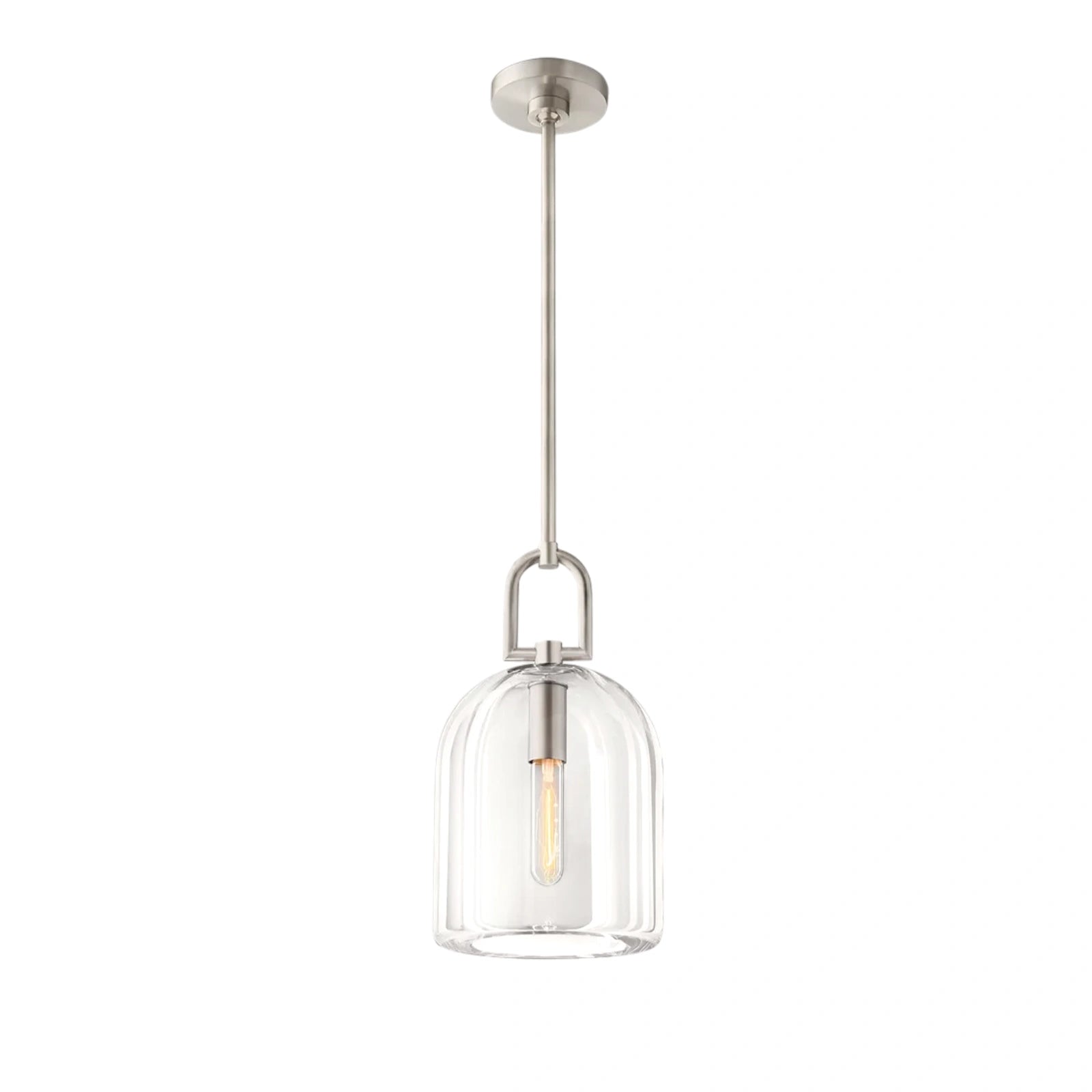 Fulcram Modern Cloche Crystal Pendant Light - Camilalamps - CAM1460