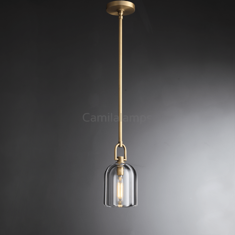 Fulcram Modern Cloche Crystal Pendant Light - Camilalamps - CAM1454