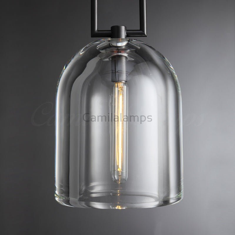 Fulcram Modern Cloche Crystal Pendant Light - Camilalamps - CAM1455