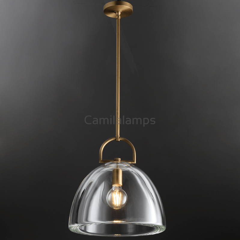 Fulcram Modern Dome Crystal Pendant Light - Camilalamps - CAM1464