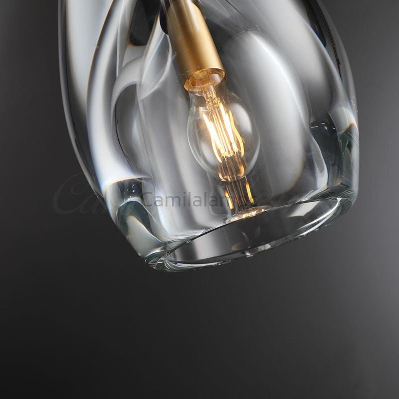 Fulcram Modern Flute Crystal Pendant Light - Camilalamps - CAM1476