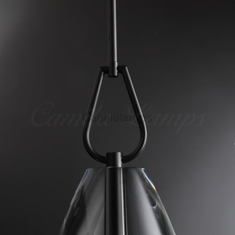 Fulcram Modern Flute Crystal Pendant Light - Camilalamps - CAM1476