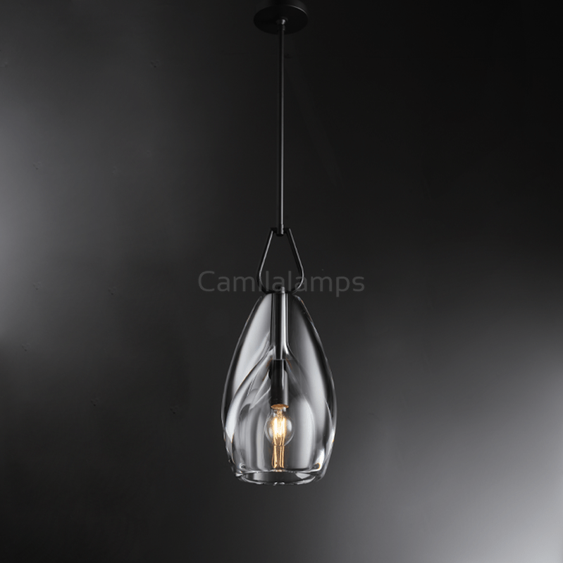 Fulcram Modern Flute Crystal Pendant Light - Camilalamps - CAM1476
