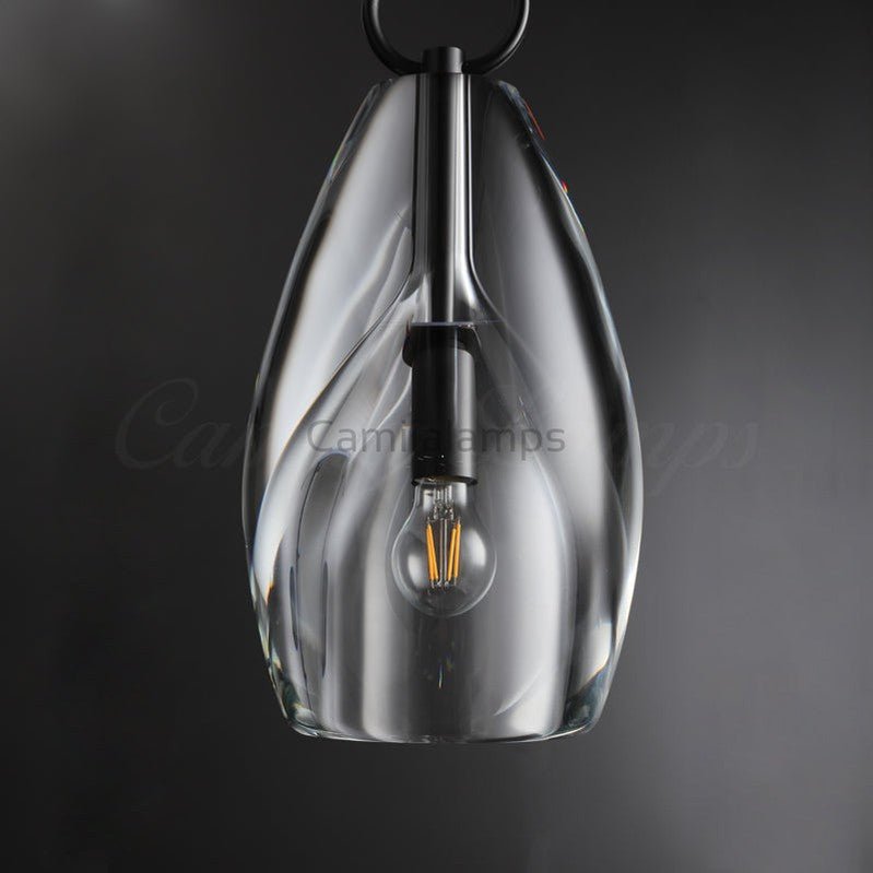 Fulcram Modern Flute Crystal Pendant Light - Camilalamps - CAM1476