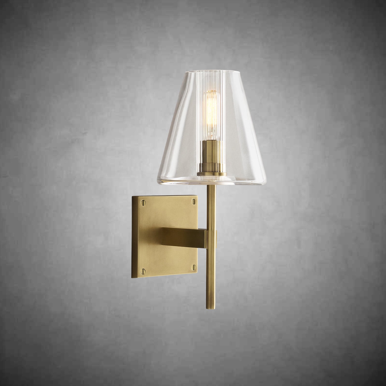 Fulhamic Glass Shade Sconce Light - Camilalamps - CAARHWS - 2561240