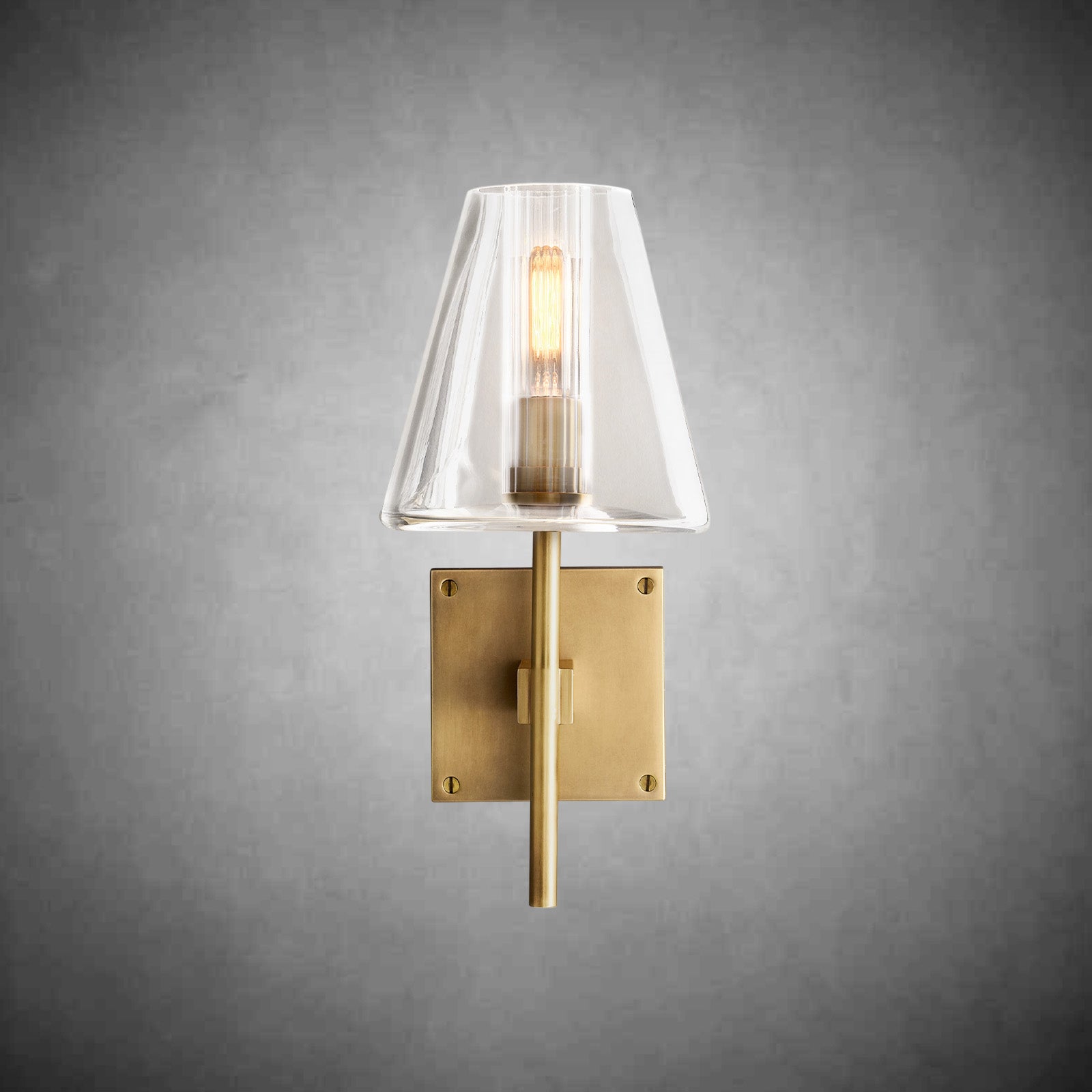 Fulhamic Glass Shade Sconce Light - Camilalamps - CAARHWS - 2561240