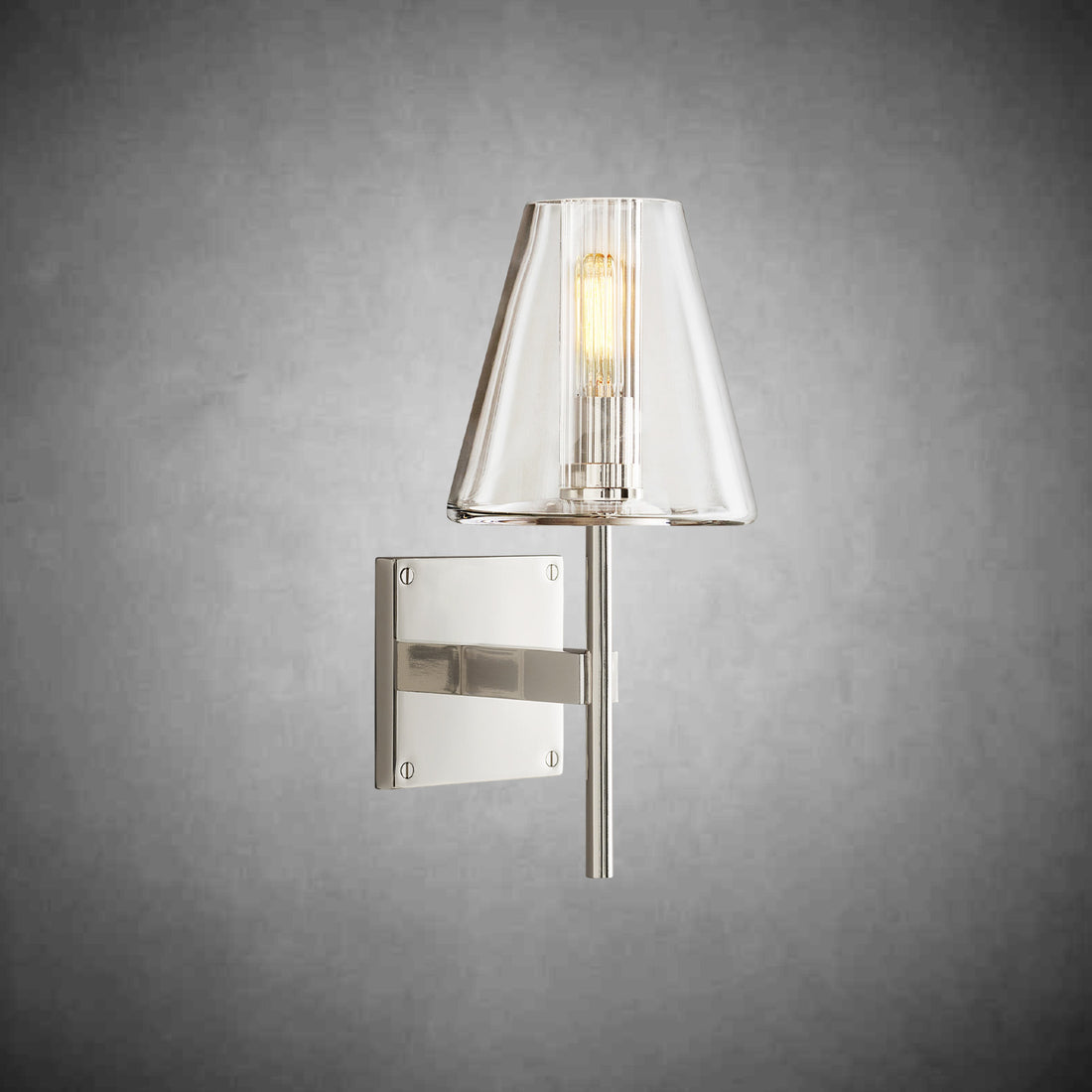Fulhamic Glass Shade Sconce Light - Camilalamps - CAARHWS - 2561239