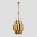 Gabe Brass Fluted Chandelier - Camilalamps - CA - LI2024 - C5828