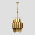 Gabe Brass Fluted Chandelier - Camilalamps - Ca-1LI2024-1C5829