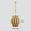 Gabe Brass Fluted Chandelier - Camilalamps - CA - LI2024 - C5828
