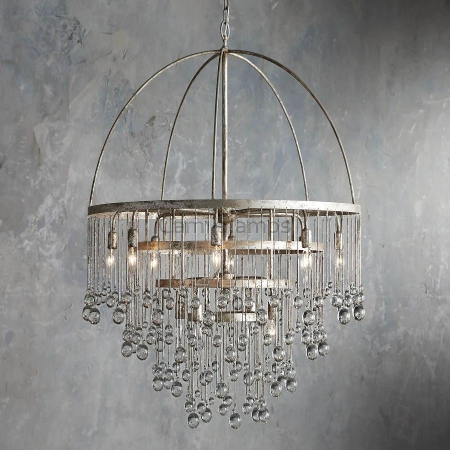 Gael Round Chandelier - Camilalamps - CA - GF - 24