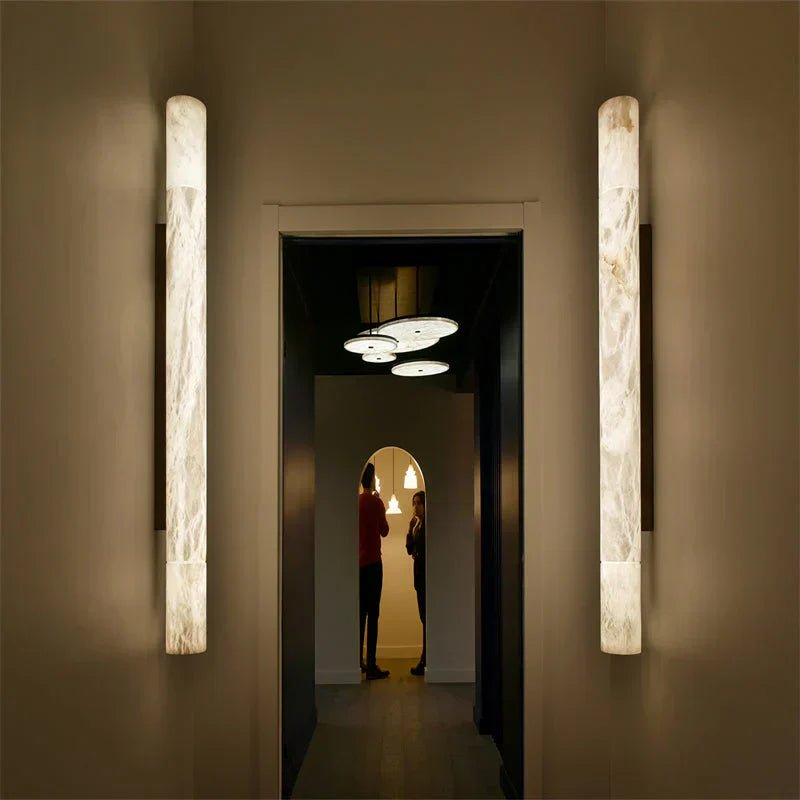 Garron Modern Alabaster Linear Wall Sconce - Camilalamps - CA-SWDE-5