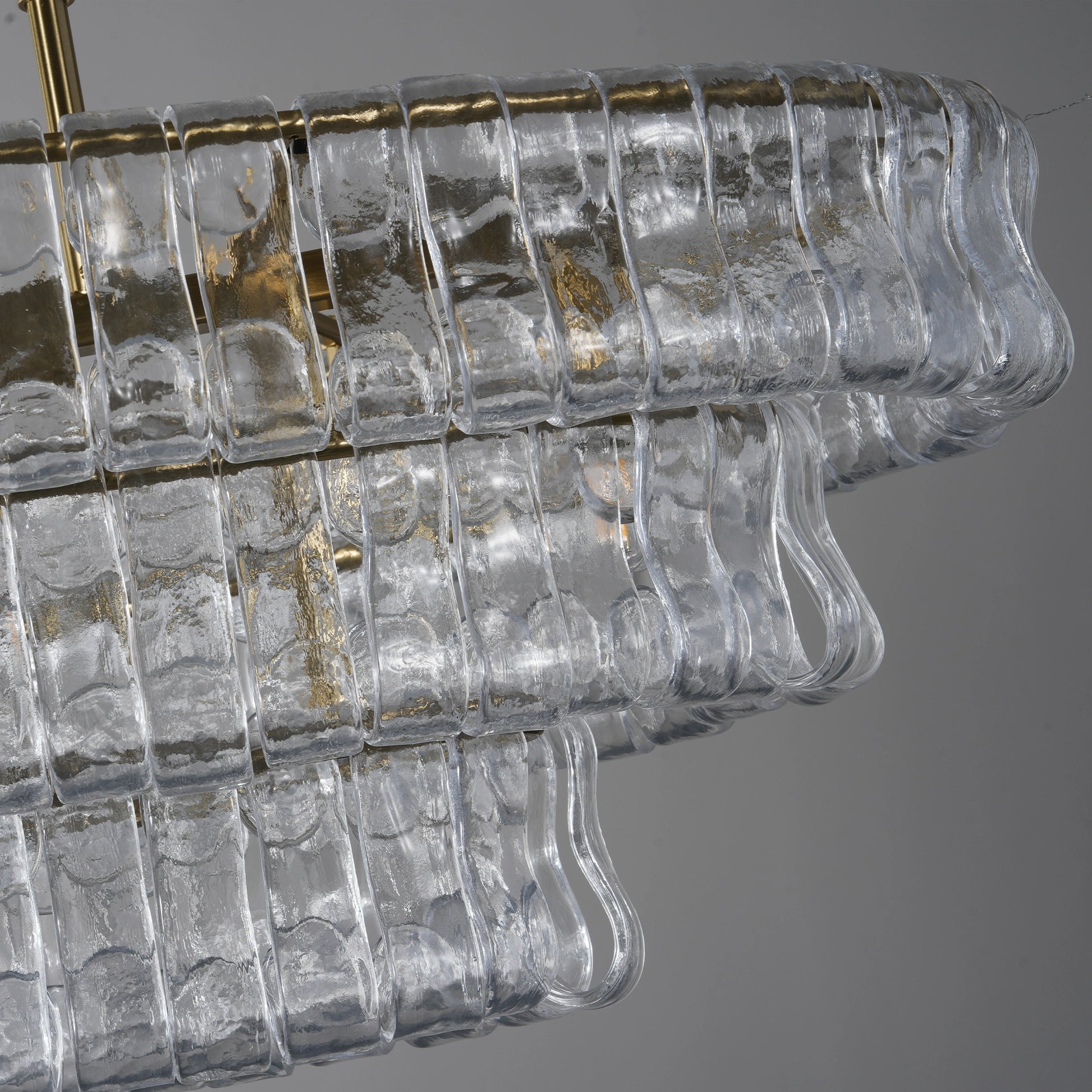 Ghiaccio Oval Chandelier 54"65" - Camilalamps - CA - 10031H50KT